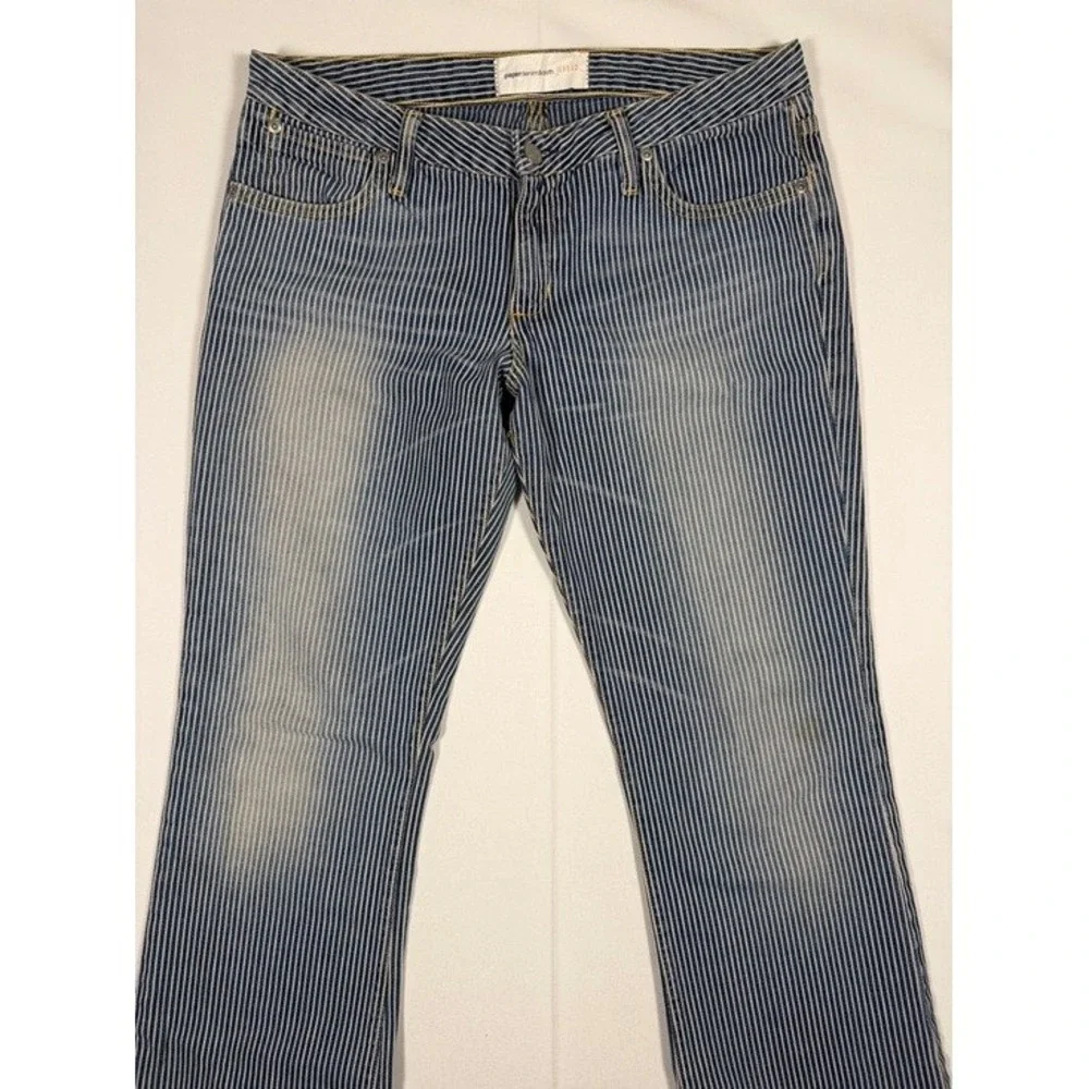 Paperdenim&cloth Southern Pacific Hickory Stripe Jeans Blue White 2-MOD-RS 32x33